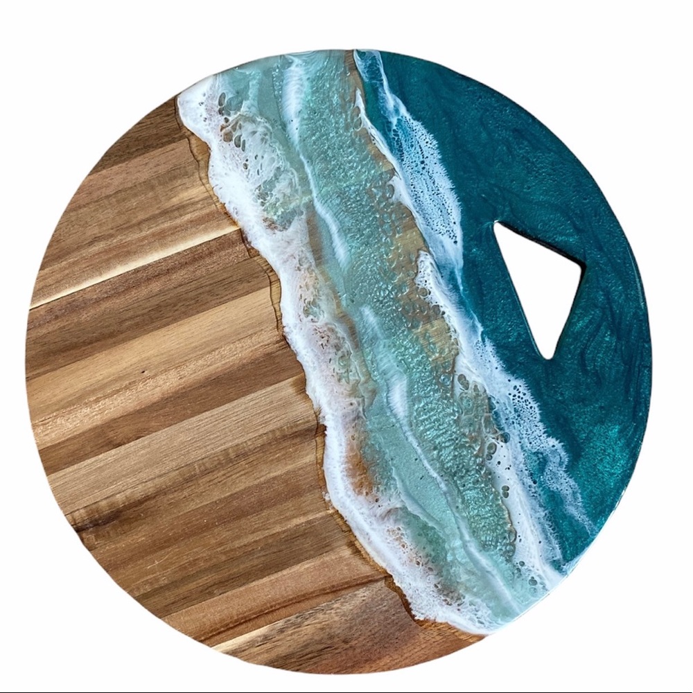 Beach Cutting Board/ Snack Tray